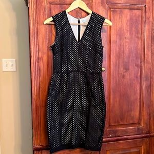 H&M Black eyelet dress Sz 4